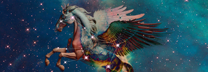 Pegasus constellation digital artwork